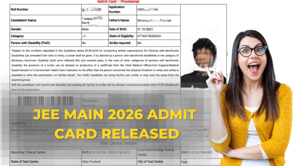 JEE Main 2026 Admit Card Released