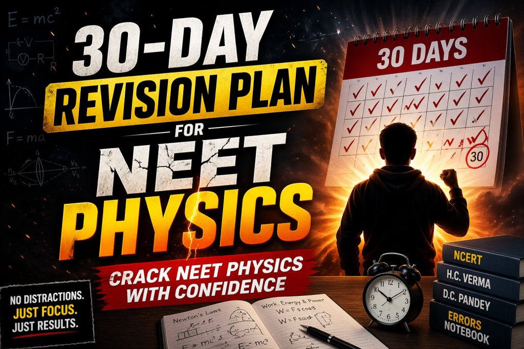 30-Day Revision Plan for NEET Physics - Crack NEET Physics with Confidence