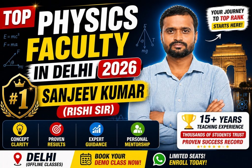 Top Physics Faculty in Delhi 2026 — #1 Sanjeev Kumar (Rishi Sir)